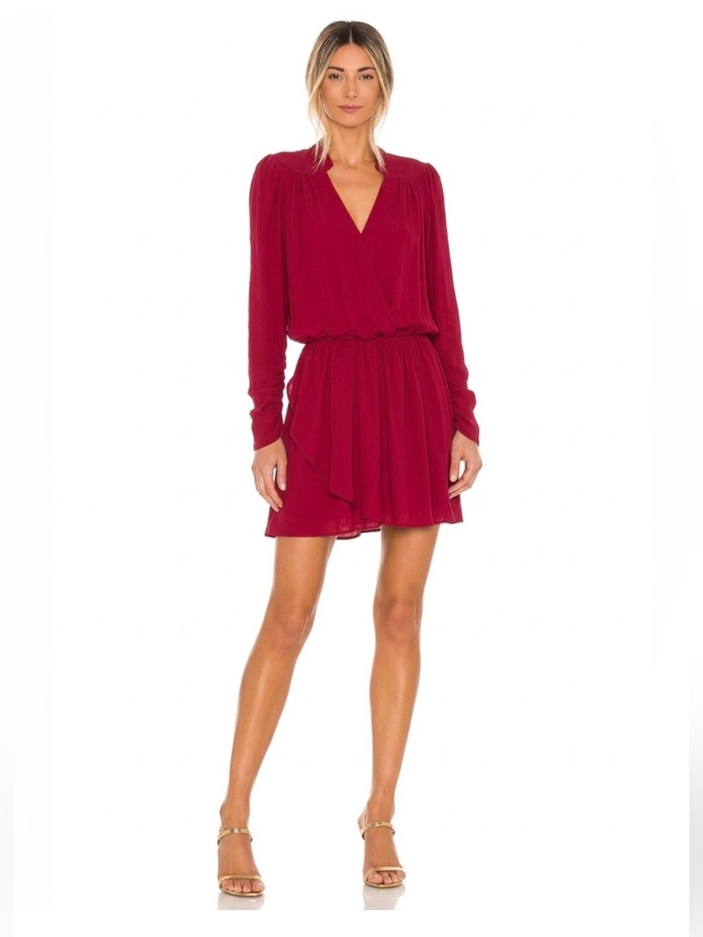 Zadig & Voltaire Reveal Rinka Satin Red Mini Dress XS